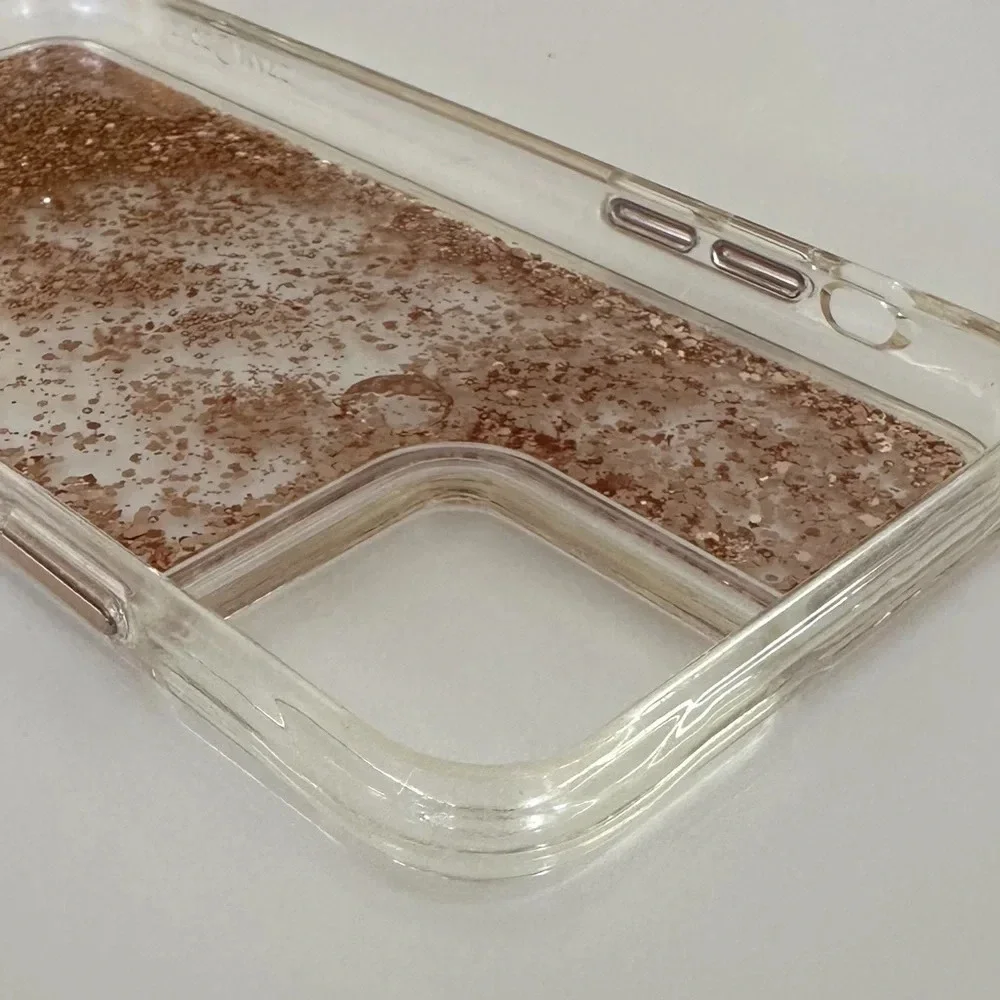 Casemate 11 Pro Max Waterfall Glitter Case Rose Gold